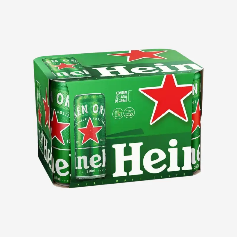 Cerveja Heineken 350ml - Pack Com 12 Unidades